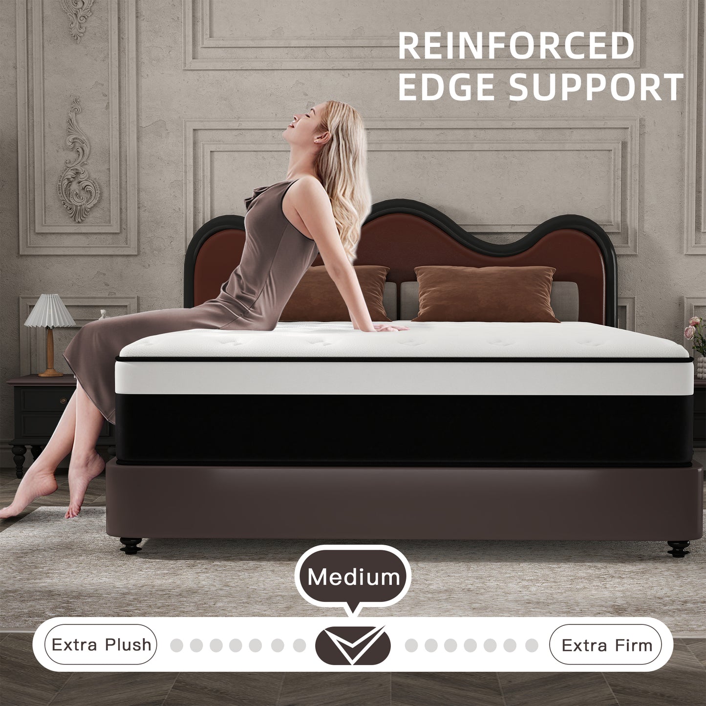 CICIMLU 8/10/12/14 INCH TWIN FULL QUEEN KING MATTRESS ,HYBRID MATTRESSES MEDIUM FIRM IN A BOX