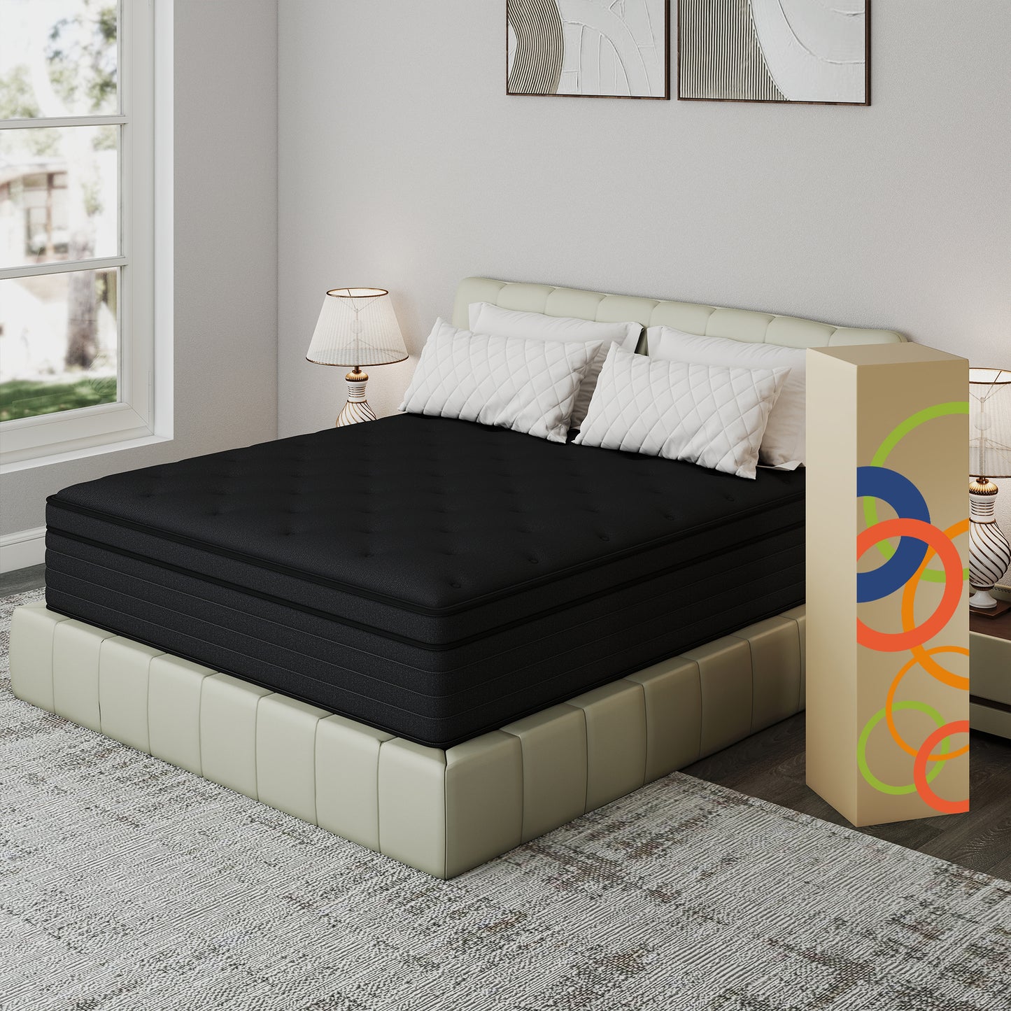 Yilicy 8/10/12/14 INCH TWIN FULL QUEEN KING ADULT MATTRESS WITH POCKET SPRING HYBRID MEMORY FOAM MEDIUM FIRM MATTRESS
