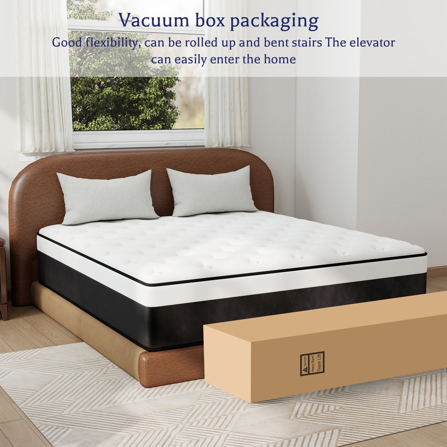 Yilicy 8/10/12/14 INCH TWIN FULL QUEEN KING ADULT MATTRESS WITH POCKET SPRING HYBRID MEMORY FOAM MEDIUM FIRM MATTRESS