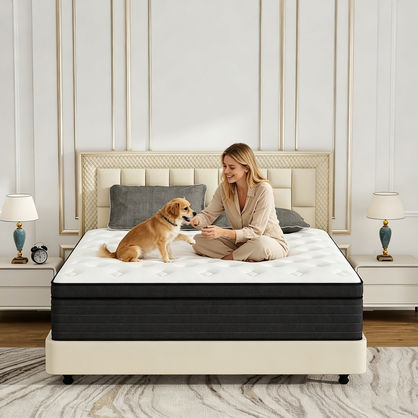 YILICY 10 /12/14 INCH TWIN FULL QUEEN KING ADULT MATTRESS WITH POCKET SPRING HYBRID MEMORY FOAM MEDIUM FIRM MATTRESS