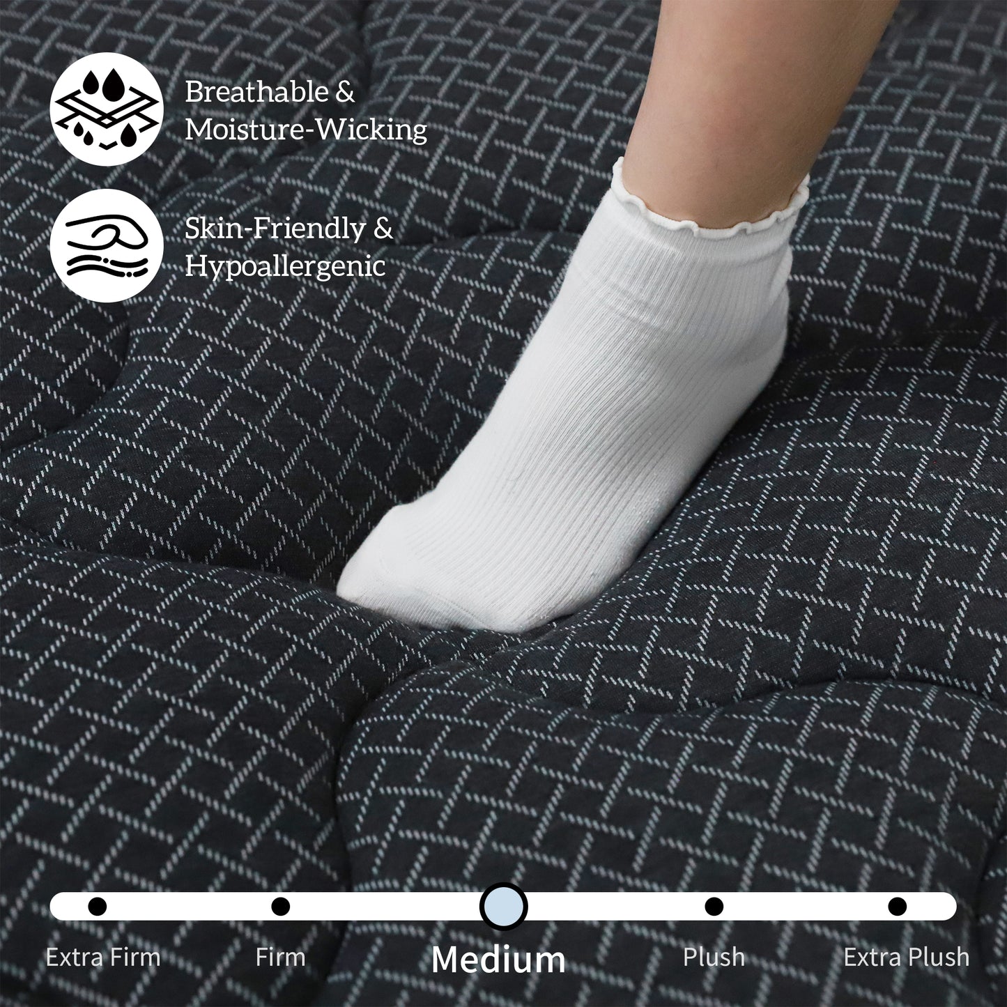 DalisTairy 12 INCH TWIN MATTRESS MEDIUM COMFORT TWIN SIZE FOR ADULT HYBRID MATTRESS IN A BOX