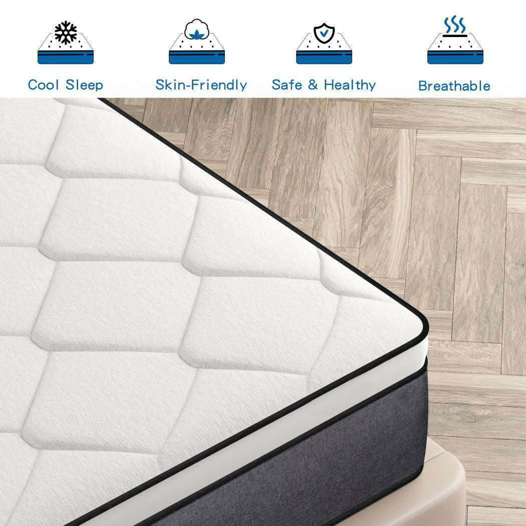 lemontalking 12/14 INCH TWIN FULL QUEEN KING MATTRESS ,HYBRID MATTRESSES MEDIUM FIRM IN A BOX