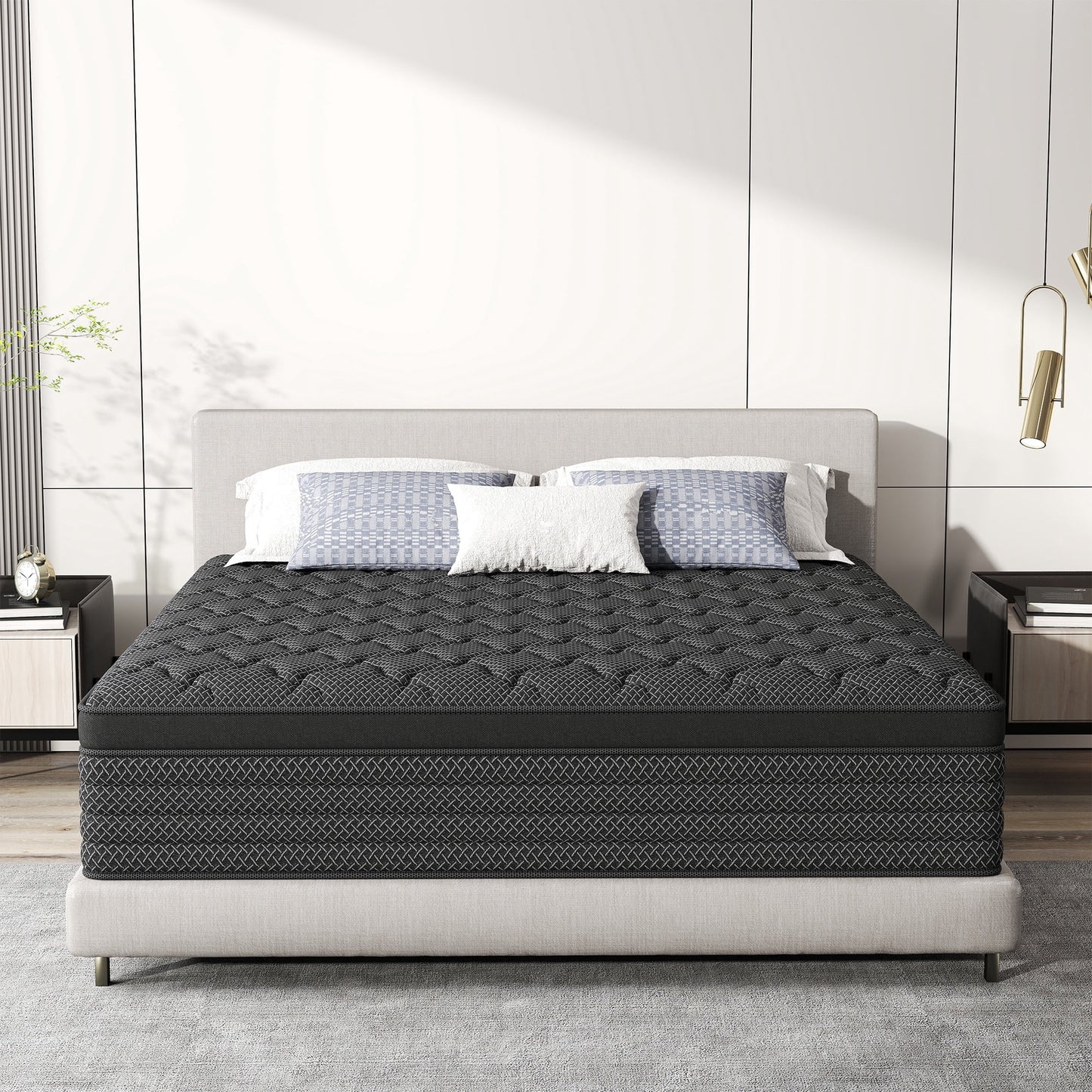 Mulinature 12 INCH TWIN MATTRESS MEDIUM COMFORT TWIN SIZE FOR ADULT HYBRID MATTRESS IN A BOX