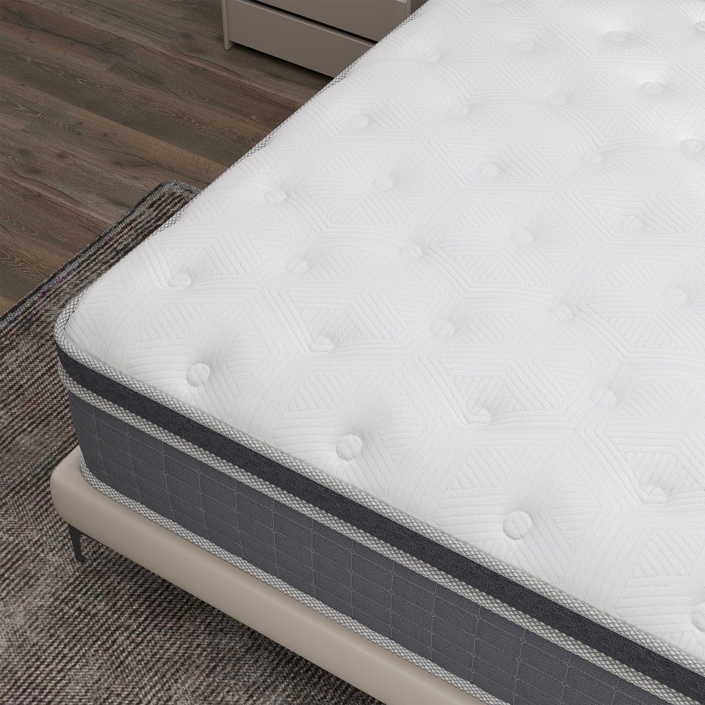 Mulinature 10/12/14 INCH TWIN FULL QUEEN KING MATTRESS MEDIUM COMFORT TWIN SIZE FOR ADULT HYBRID MATTRESS IN A BOX