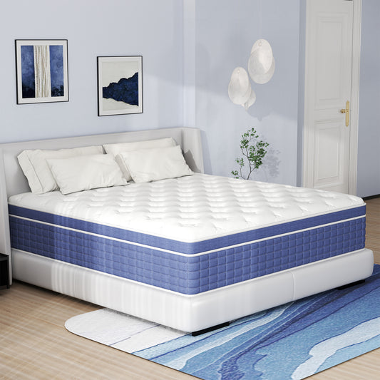 CICIMLU 12/14 INCH TWIN FULL QUEEN KING MATTRESS ,HYBRID MATTRESSES MEDIUM FIRM IN A BOX