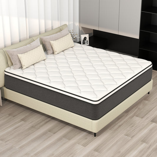 CICIMLU 12/14 INCH TWIN FULL QUEEN KING MATTRESS ,HYBRID MATTRESSES MEDIUM FIRM IN A BOX