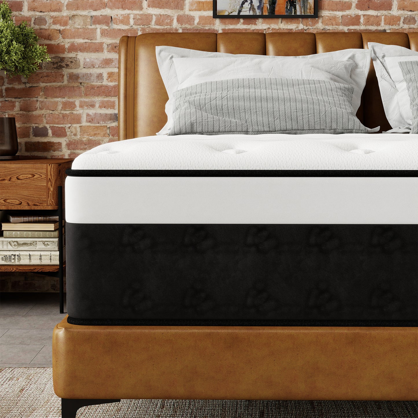 Kviwasha 8/10/12/14 INCH TWIN FULL QUEEN KING MATTRESS MEDIUM COMFORT TWIN SIZE FOR ADULT HYBRID MATTRESS IN A BOX