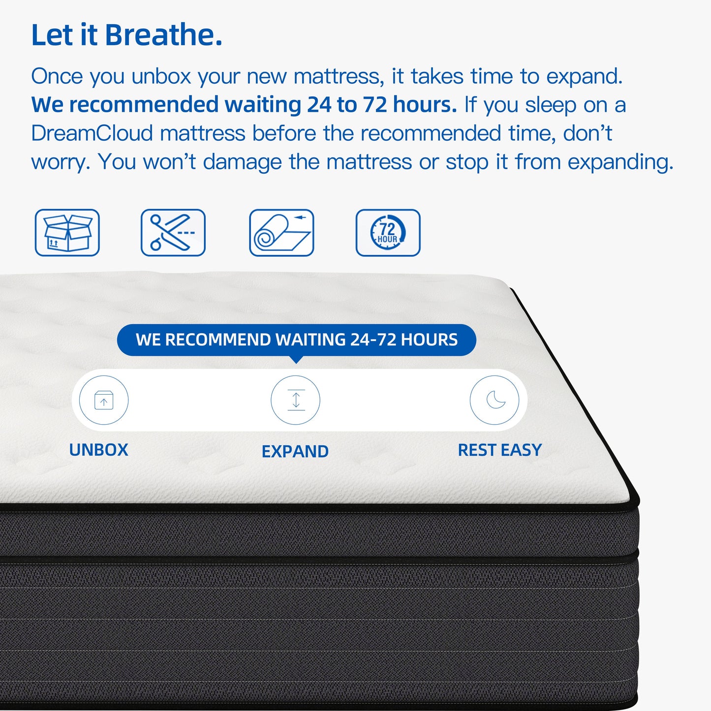 lemontalking 12/14 INCH TWIN FULL QUEEN KING MATTRESS ,HYBRID MATTRESSES MEDIUM FIRM IN A BOX