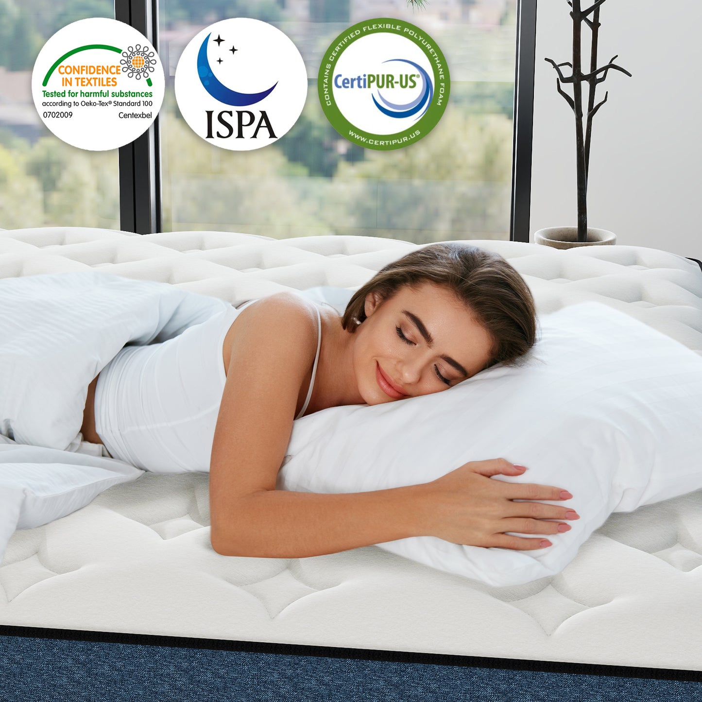 CICIMLU 12/14 INCH TWIN FULL QUEEN KING MATTRESS ,HYBRID MATTRESSES MEDIUM FIRM IN A BOX