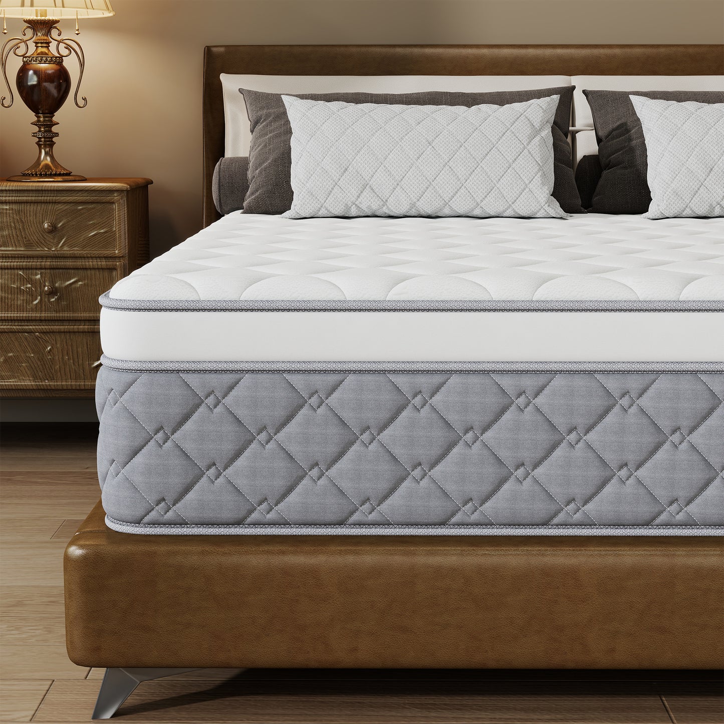 Yilicy 12/14 INCH TWIN FULL QUEEN KING ADULT MATTRESS WITH POCKET SPRING HYBRID MEMORY FOAM MEDIUM FIRM MATTRESS
