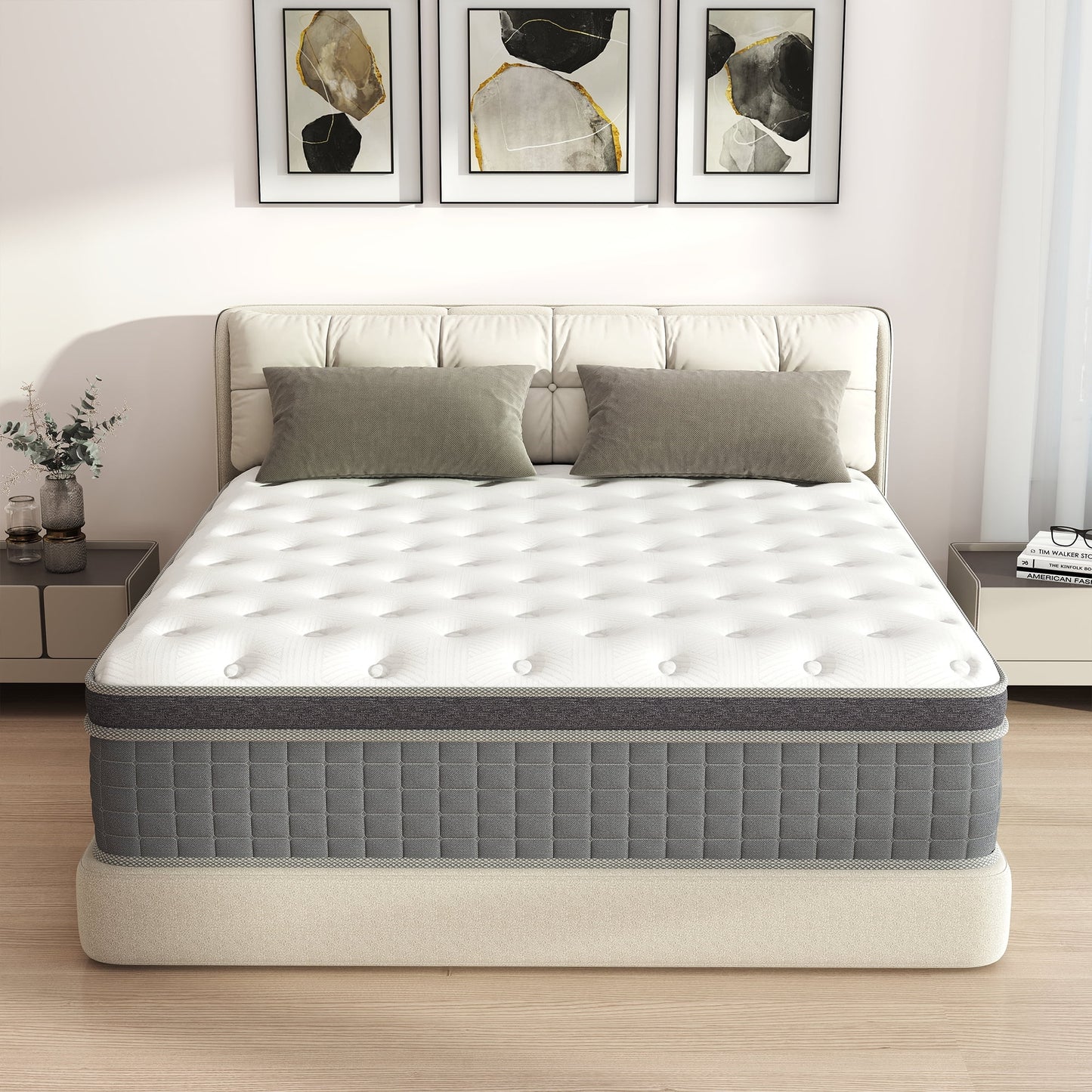 Mulinature 12 INCH TWIN MATTRESS MEDIUM COMFORT TWIN SIZE FOR ADULT HYBRID MATTRESS IN A BOX