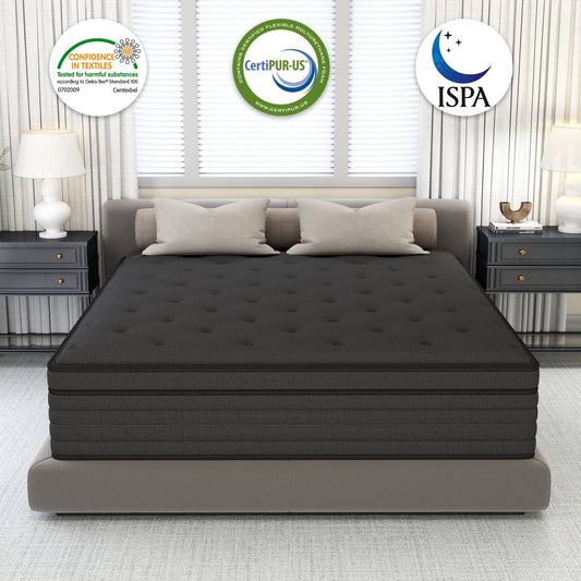 DalisTairy 12 INCH TWIN MATTRESS MEDIUM COMFORT TWIN SIZE FOR ADULT HYBRID MATTRESS IN A BOX