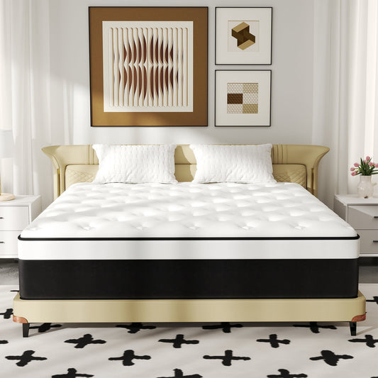 Mulinature 10 INCH TWIN MATTRESS MEDIUM COMFORT TWIN SIZE FOR ADULT HYBRID MATTRESS IN A BOX