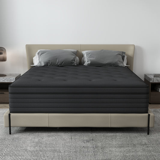 Mulinature 12/14 INCH TWIN FULL QUEEN KING MATTRESS ,HYBRID MATTRESSES MEDIUM FIRM IN A BOX