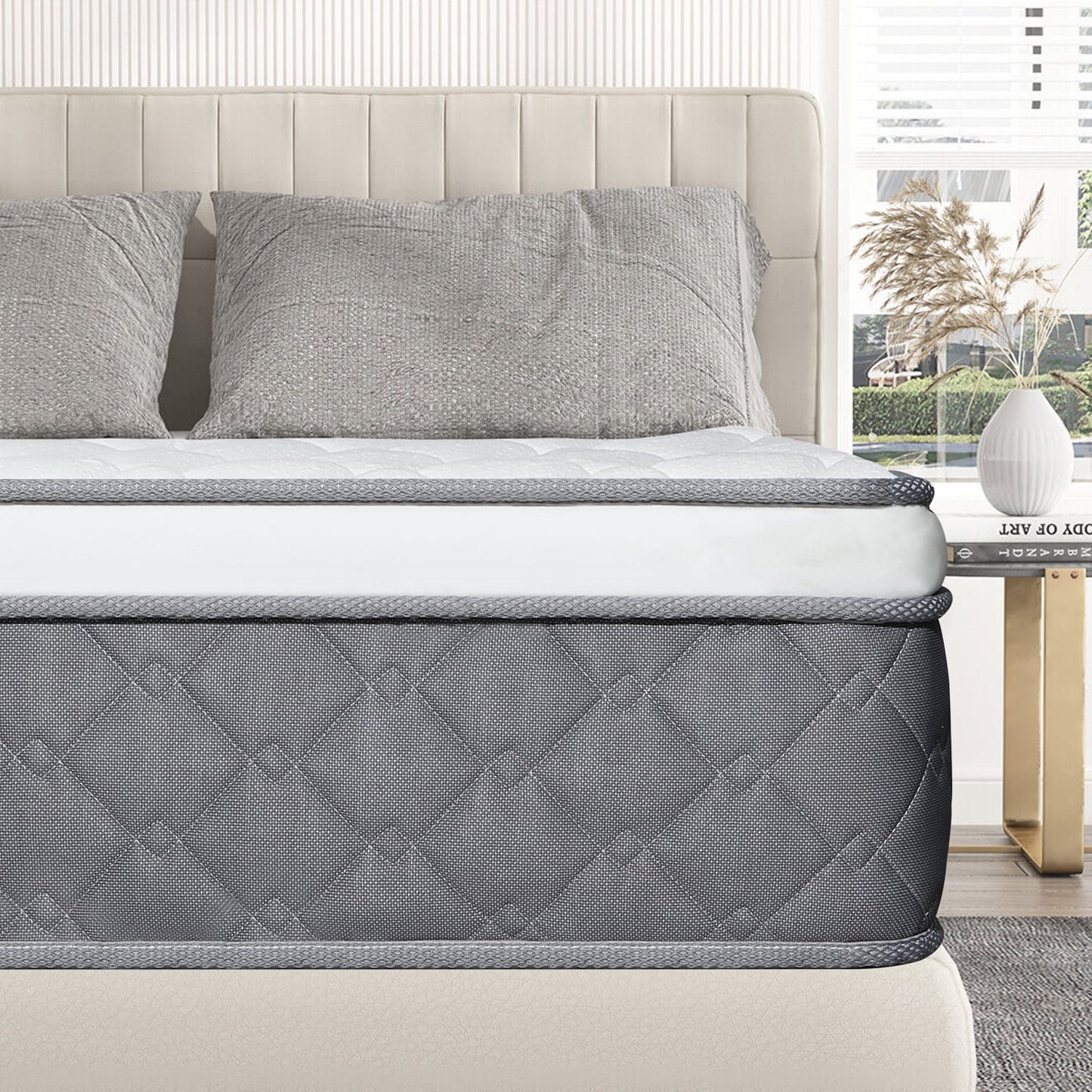 DalisTairy 12/14 INCH TWIN FULL QUEEN KING MATTRESS MEDIUM COMFORT TWIN SIZE FOR ADULT HYBRID MATTRESS IN A BOX