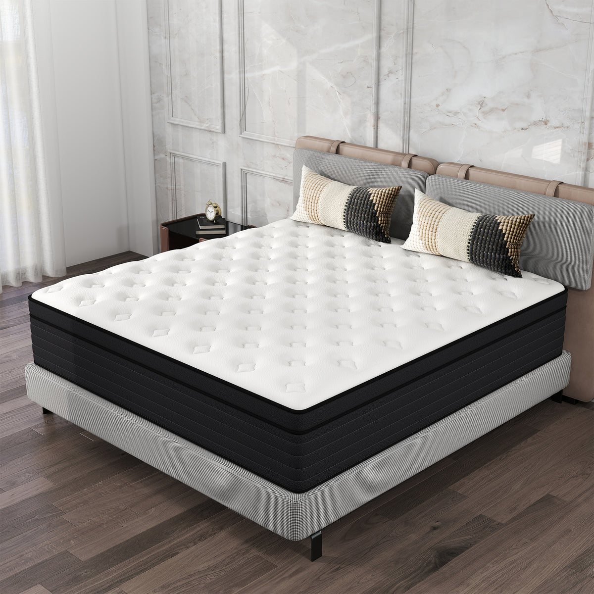 DalisTairy 12/14 INCH TWIN FULL QUEEN KING MATTRESS ,HYBRID MATTRESSES MEDIUM FIRM IN A BOX