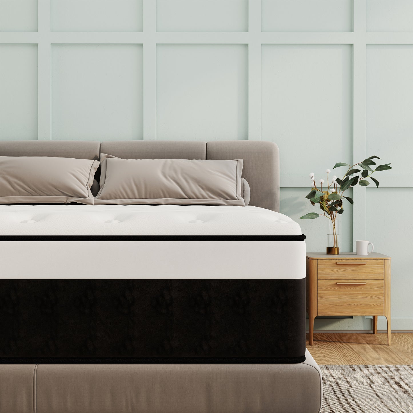Abunitt 8/10/12/14 INCH TWIN FULL QUEEN KING MATTRESS MEDIUM COMFORT TWIN SIZE FOR ADULT HYBRID MATTRESS IN A BOX