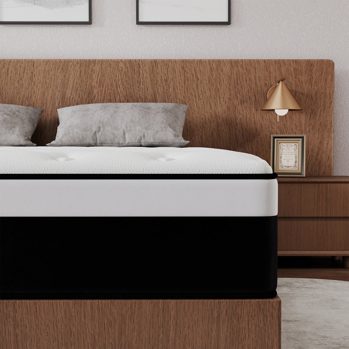 Mokiiya 8/10/12/14 INCH TWIN FULL QUEEN KING MATTRESS ,HYBRID MATTRESSES MEDIUM FIRM IN A BOX