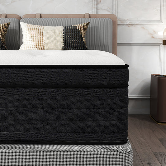 DalisTairy 12/14 INCH TWIN FULL QUEEN KING MATTRESS ,HYBRID MATTRESSES MEDIUM FIRM IN A BOX