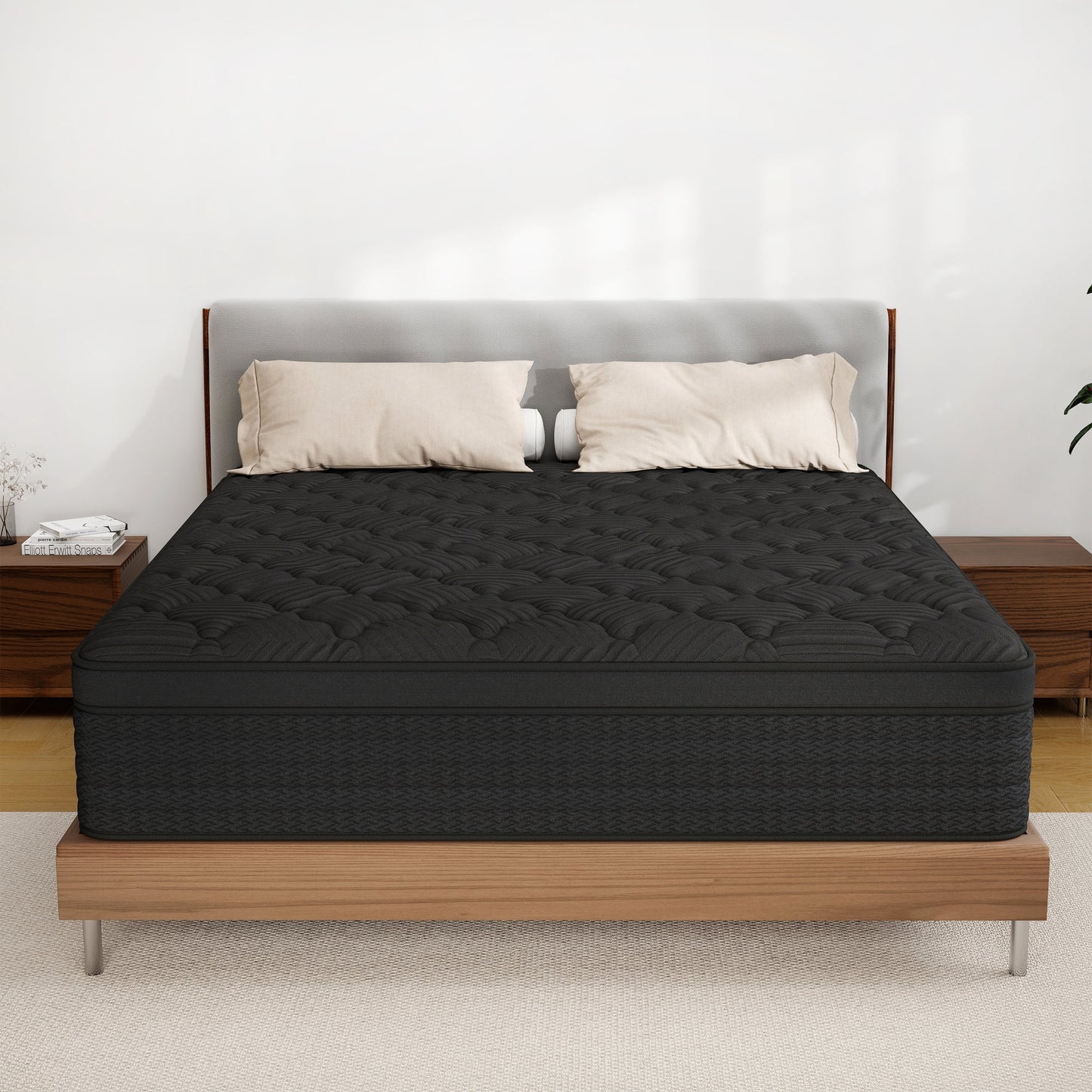 Kviwasha 12/14 INCH TWIN FULL QUEEN KING MATTRESS MEDIUM COMFORT TWIN SIZE FOR ADULT HYBRID MATTRESS IN A BOX