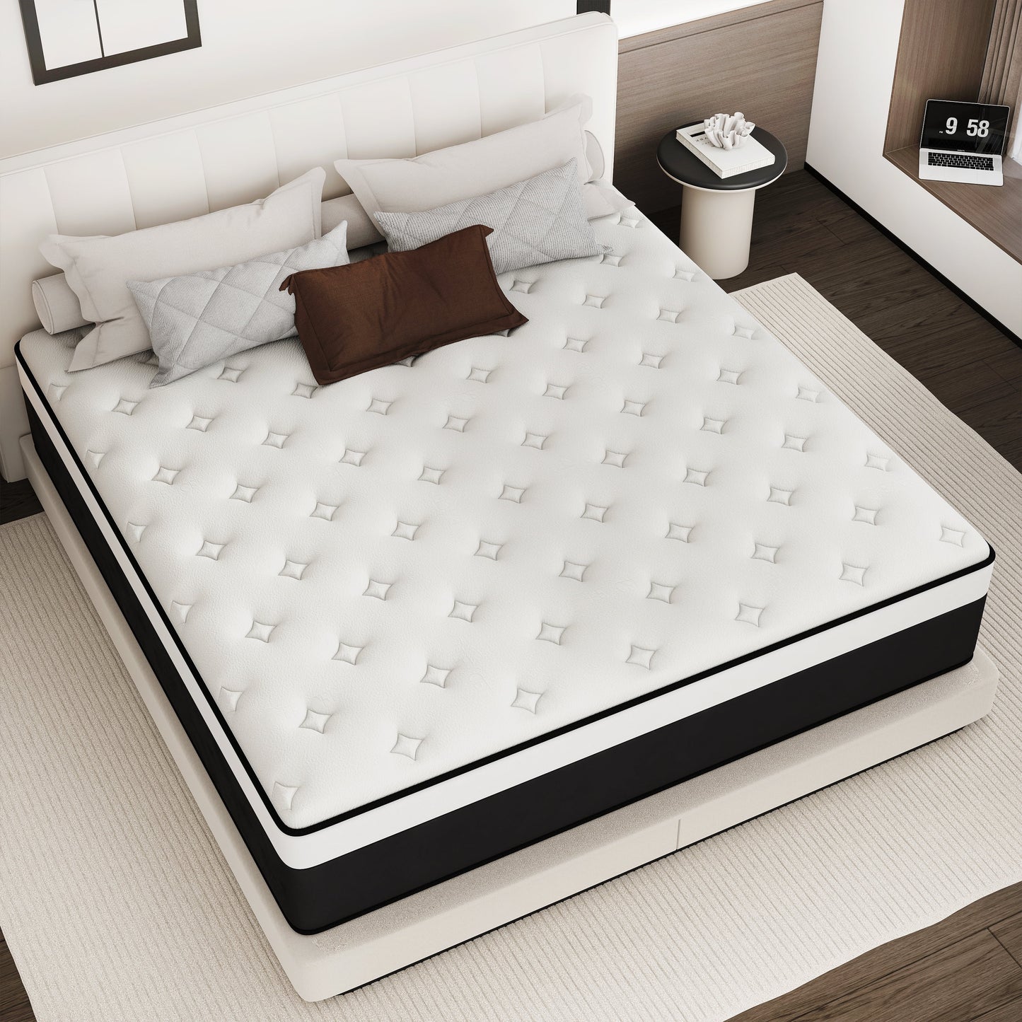 DalisTairy 8/10/12/14 INCH TWIN FULL QUEEN KING MATTRESS MEDIUM COMFORT TWIN SIZE FOR ADULT HYBRID MATTRESS IN A BOX