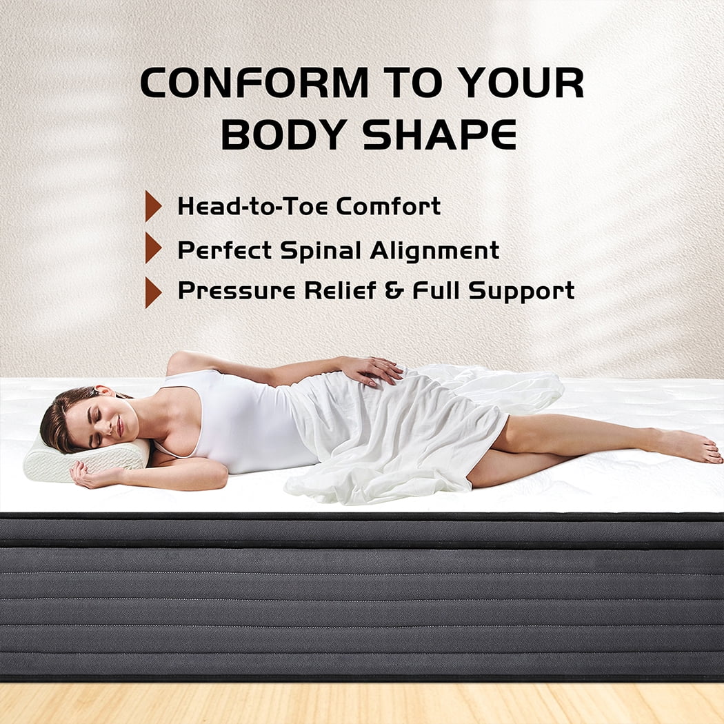 lemontalking 12/14 INCH TWIN FULL QUEEN KING MATTRESS ,HYBRID MATTRESSES MEDIUM FIRM IN A BOX