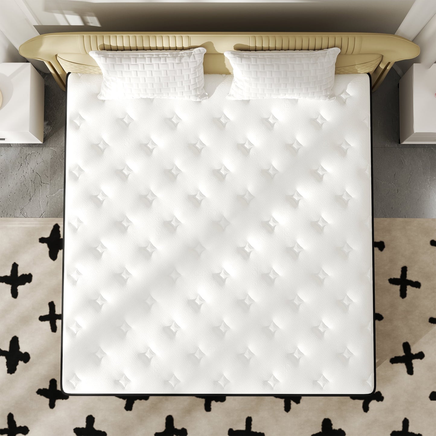 Mulinature 10 INCH TWIN MATTRESS MEDIUM COMFORT TWIN SIZE FOR ADULT HYBRID MATTRESS IN A BOX