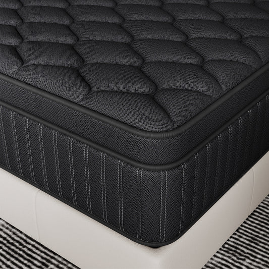 Yilicy 12/14 INCH TWIN FULL QUEEN KING ADULT MATTRESS WITH POCKET SPRING HYBRID MEMORY FOAM MEDIUM FIRM MATTRESS