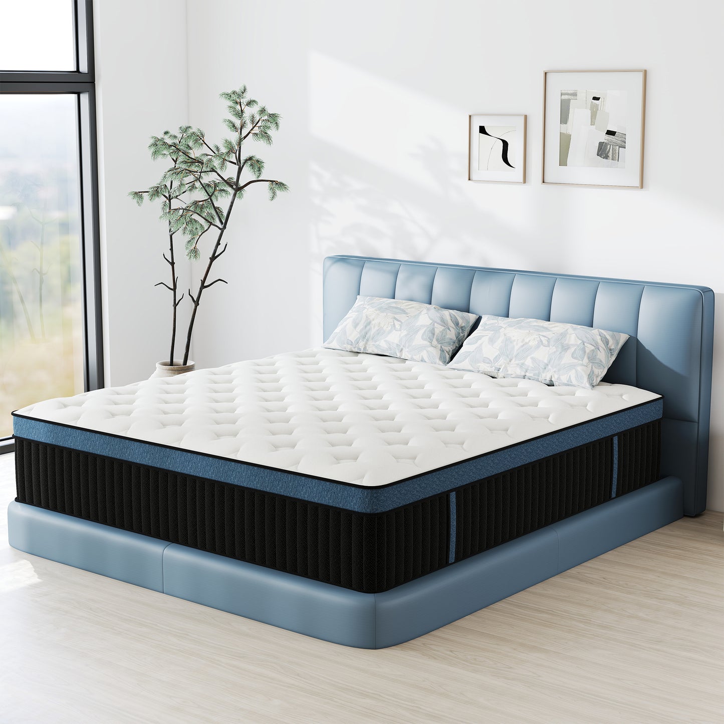 CICIMLU 12/14 INCH TWIN FULL QUEEN KING MATTRESS ,HYBRID MATTRESSES MEDIUM FIRM IN A BOX