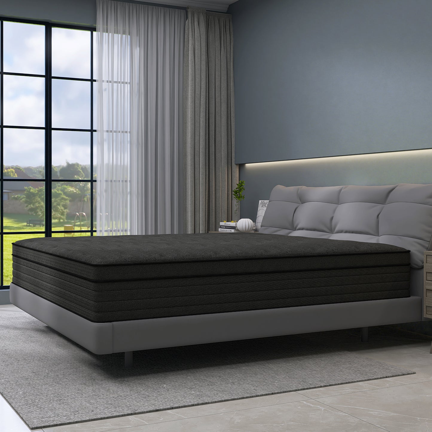 lemontalking 12/14 INCH TWIN FULL QUEEN KING MATTRESS ,HYBRID MATTRESSES MEDIUM FIRM IN A BOX