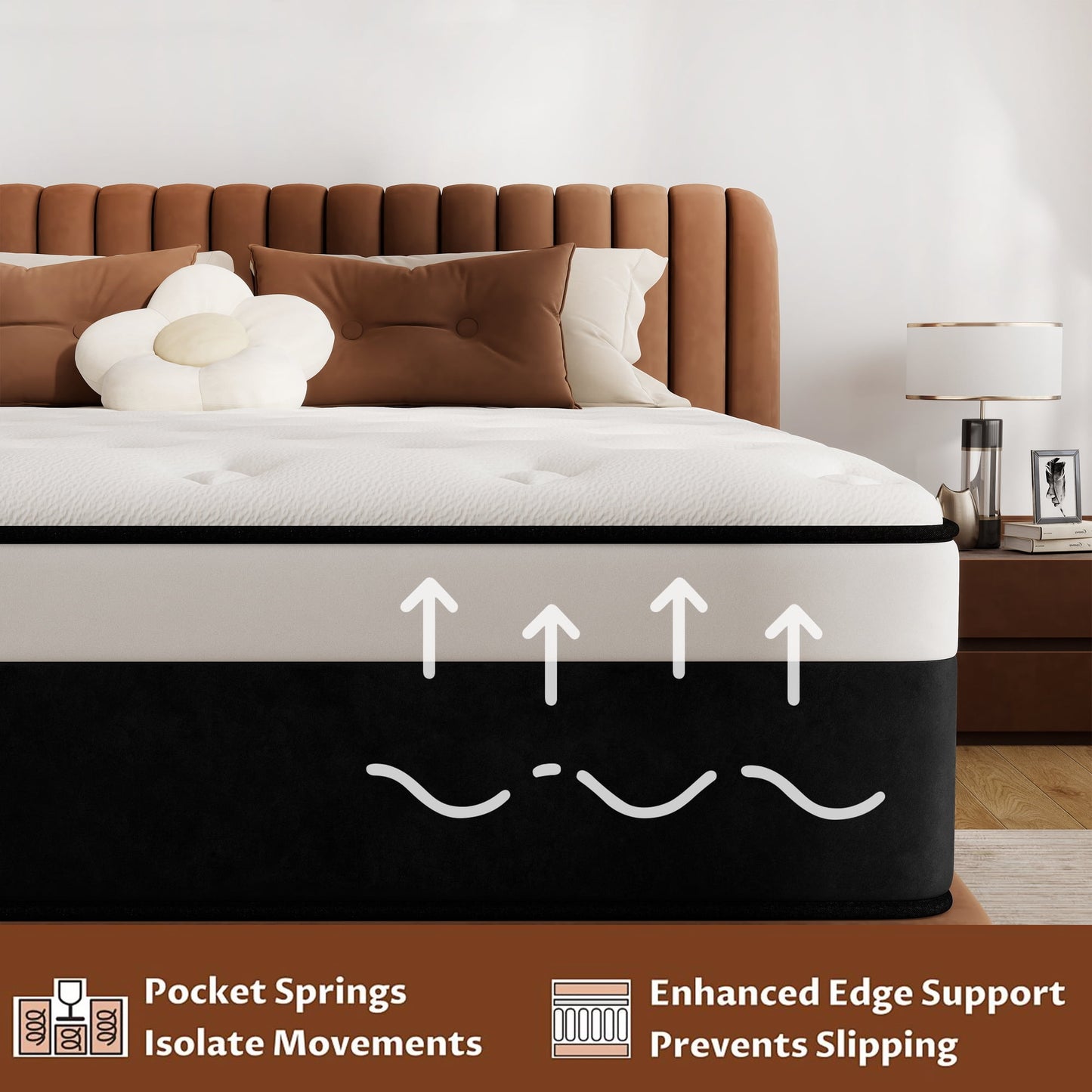 Mokiiya 8/10/12/14 INCH TWIN FULL QUEEN KING MATTRESS MEDIUM COMFORT TWIN SIZE FOR ADULT HYBRID MATTRESS IN A BOX