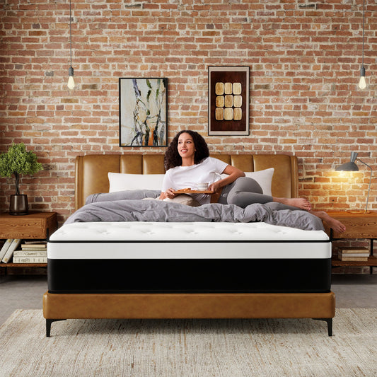 Kviwasha 8/10/12/14 INCH TWIN FULL QUEEN KING MATTRESS MEDIUM COMFORT TWIN SIZE FOR ADULT HYBRID MATTRESS IN A BOX
