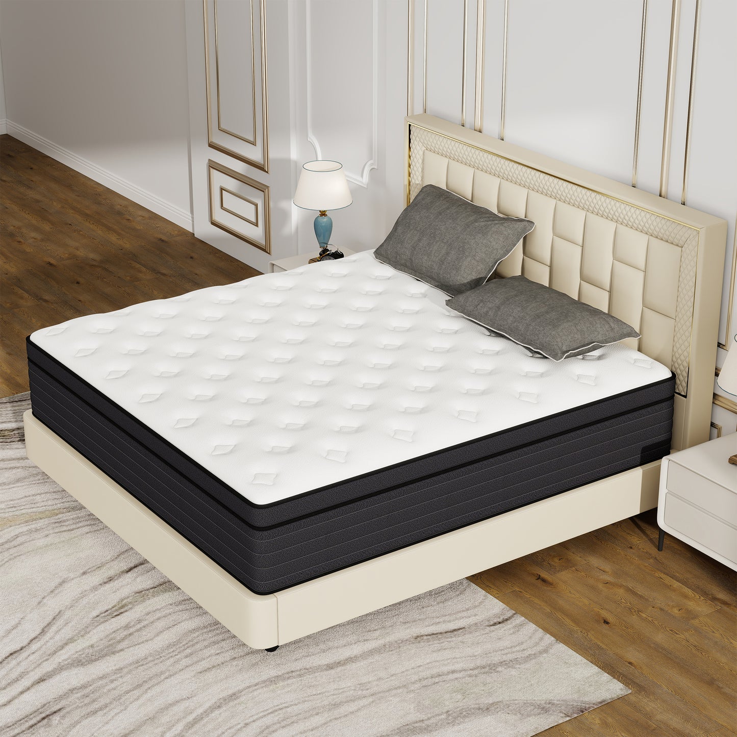 YILICY 10 /12/14 INCH TWIN FULL QUEEN KING ADULT MATTRESS WITH POCKET SPRING HYBRID MEMORY FOAM MEDIUM FIRM MATTRESS
