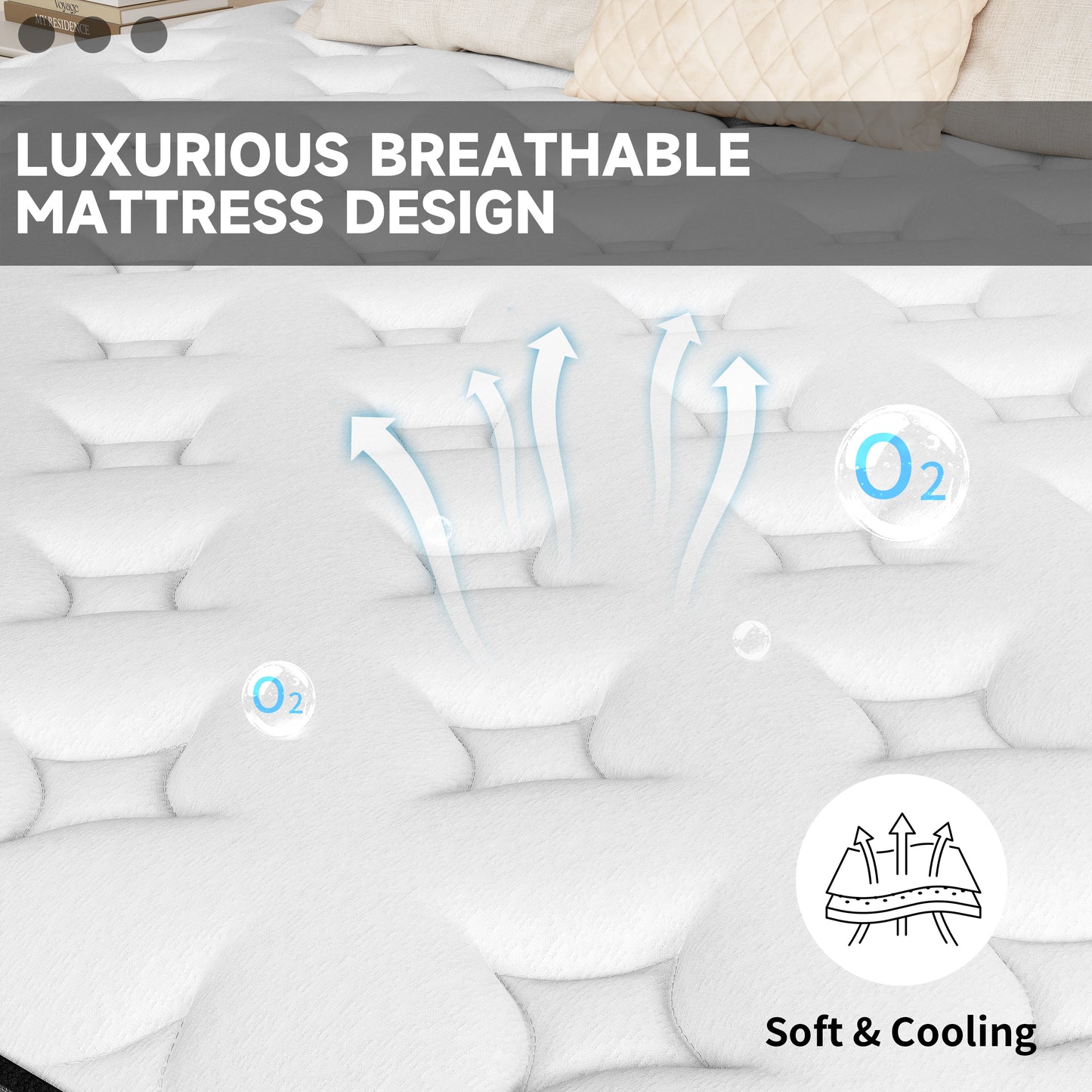 lemontalking 12/14 INCH TWIN FULL QUEEN KING MATTRESS ,HYBRID MATTRESSES MEDIUM FIRM IN A BOX