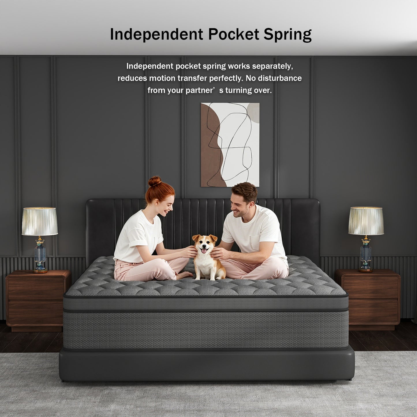 Mokiiya 12/14 INCH TWIN FULL QUEEN KING MATTRESS ,HYBRID MATTRESSES MEDIUM FIRM IN A BOX