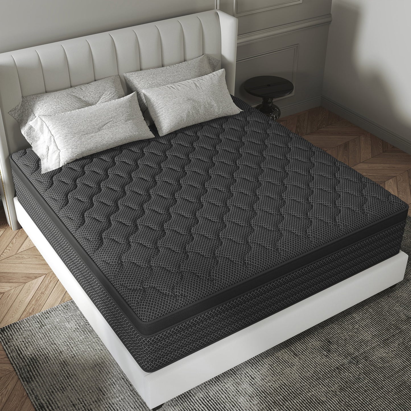 Kviwasha 12/14 INCH TWIN FULL QUEEN KING MATTRESS MEDIUM COMFORT TWIN SIZE FOR ADULT HYBRID MATTRESS IN A BOX