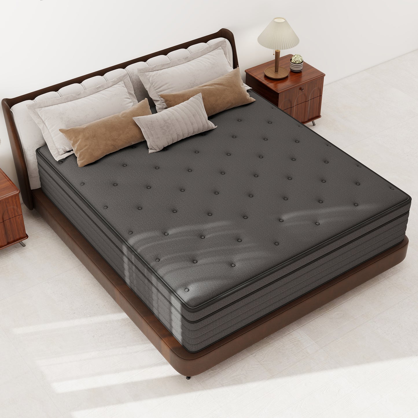 CICIMLU 12/14 INCH TWIN FULL QUEEN KING MATTRESS ,HYBRID MATTRESSES MEDIUM FIRM IN A BOX