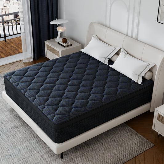 Abunitt 12/14 INCH TWIN FULL QUEEN KING MATTRESS MEDIUM COMFORT TWIN SIZE FOR ADULT HYBRID MATTRESS IN A BOX