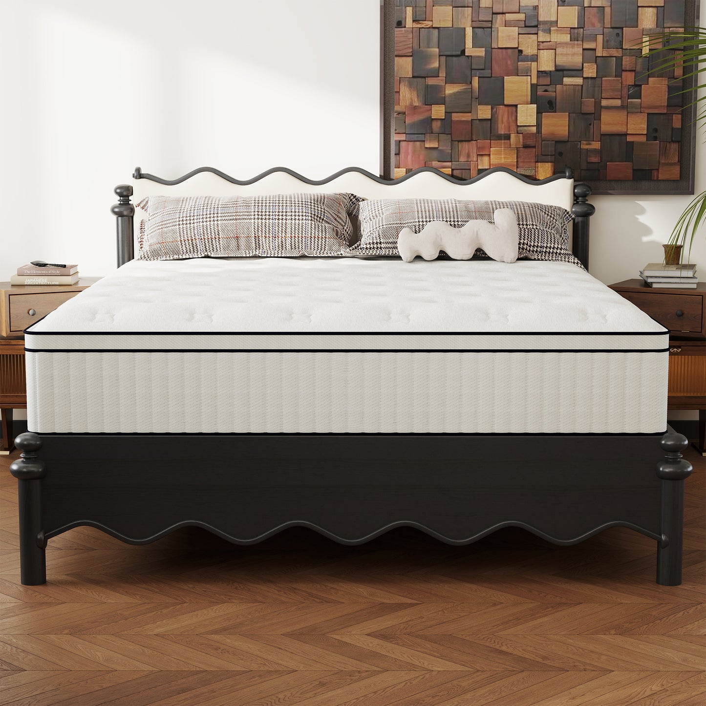 CICIMLU 12/14 INCH TWIN FULL QUEEN KING MATTRESS ,HYBRID MATTRESSES MEDIUM FIRM IN A BOX