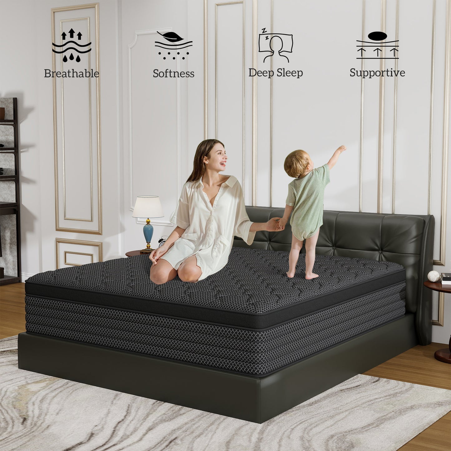 DalisTairy 12 INCH TWIN MATTRESS MEDIUM COMFORT TWIN SIZE FOR ADULT HYBRID MATTRESS IN A BOX