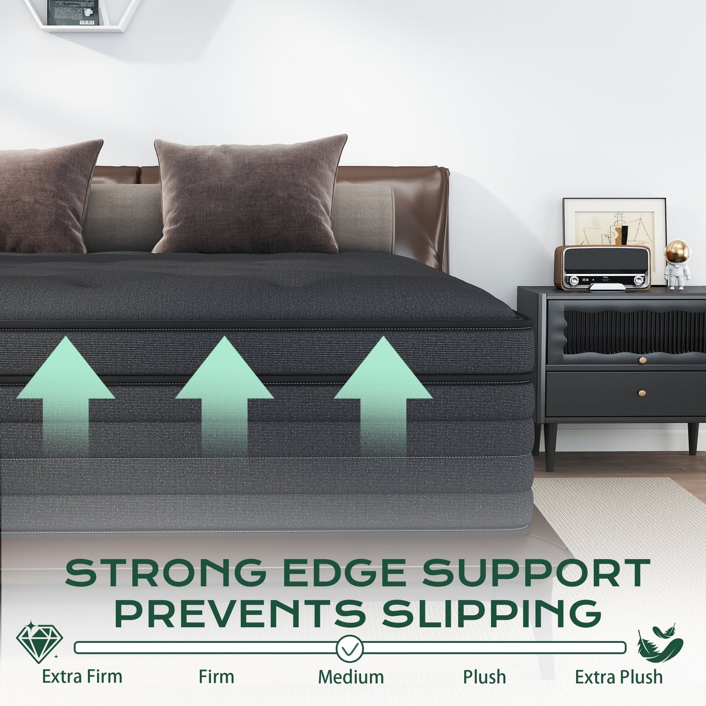 Yilicy 12/14 INCH TWIN FULL QUEEN KING ADULT MATTRESS WITH POCKET SPRING HYBRID MEMORY FOAM MEDIUM FIRM MATTRESS