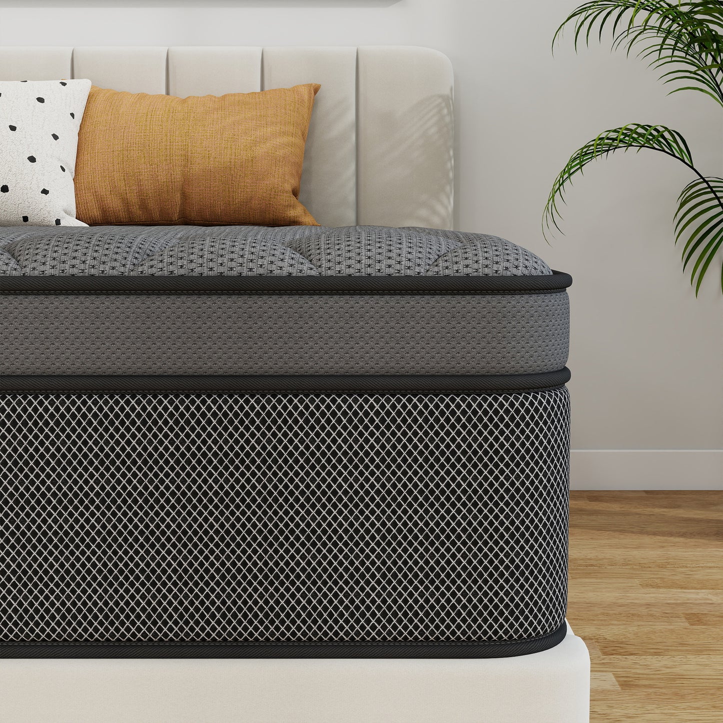 Yilicy 12/14 INCH TWIN FULL QUEEN KING ADULT MATTRESS WITH POCKET SPRING HYBRID MEMORY FOAM MEDIUM FIRM MATTRESS