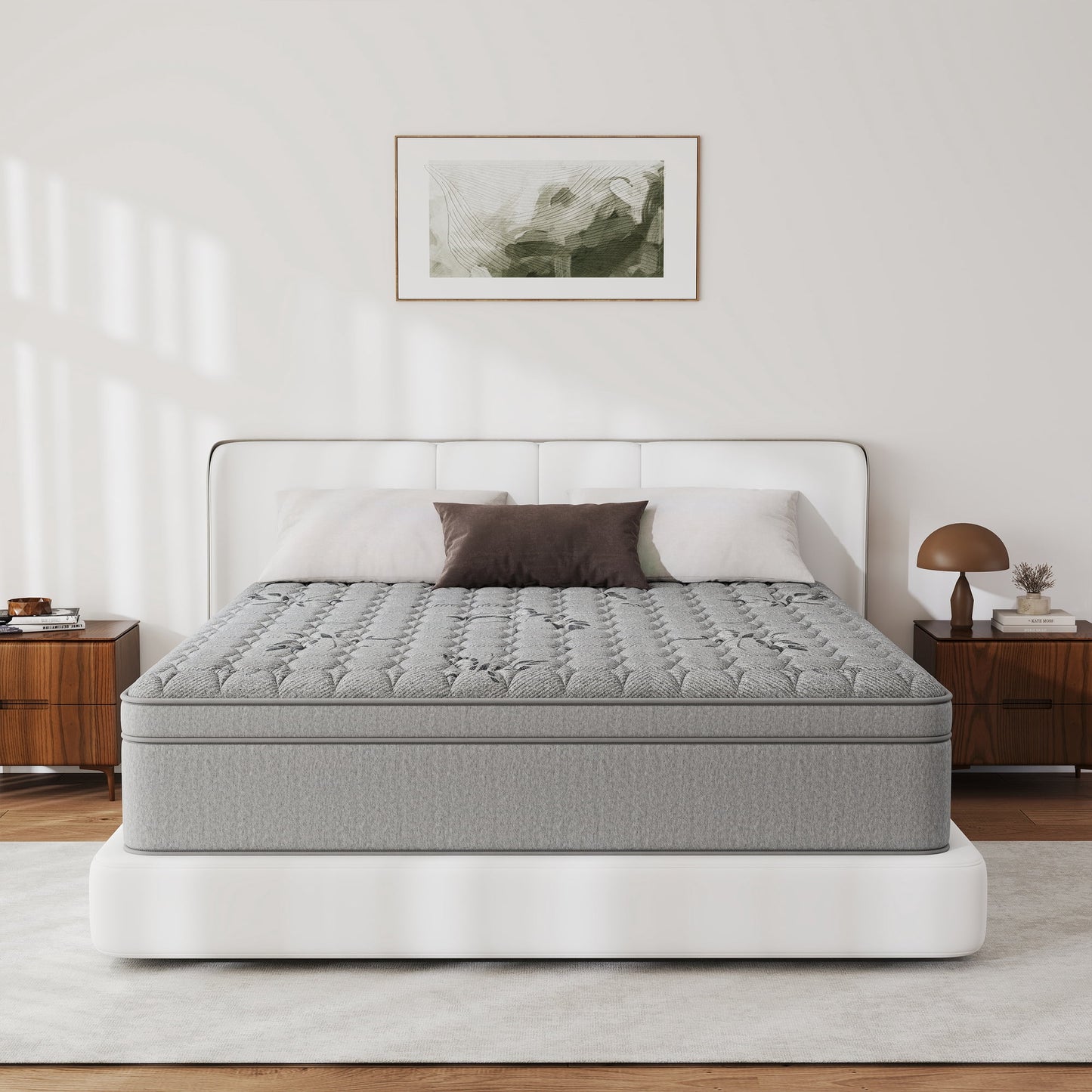 Kviwasha 12/14 INCH TWIN FULL QUEEN KING MATTRESS MEDIUM COMFORT TWIN SIZE FOR ADULT HYBRID MATTRESS IN A BOX