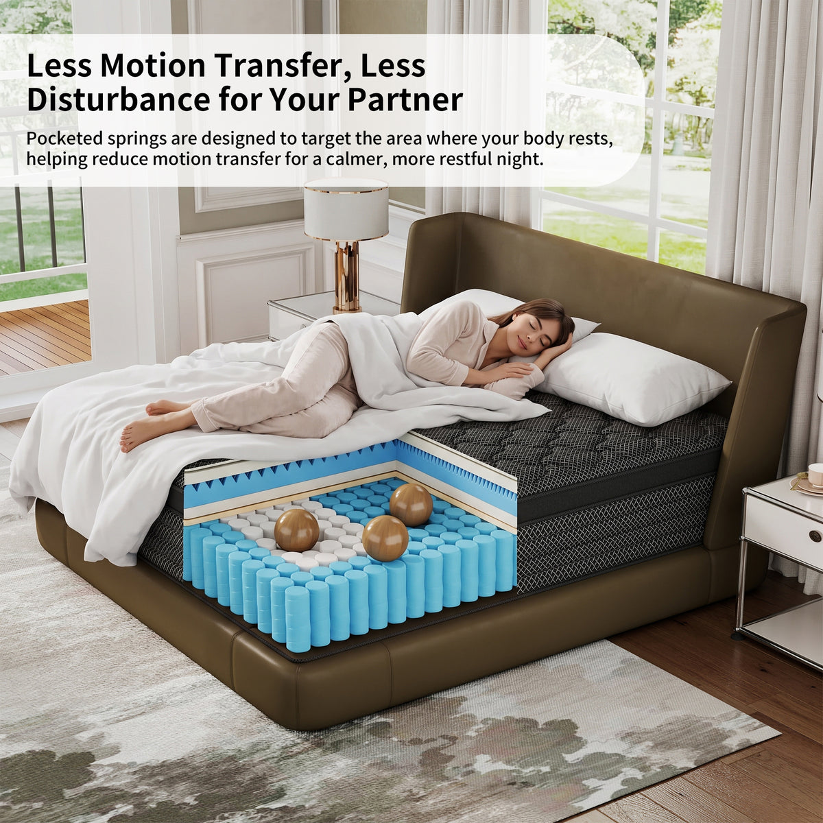 Mokiiya 12 inch Full Mattress, Gel Memory Foam & Spring Hybrid Mattresses Medium Comfort Full Size in a Box,Adult