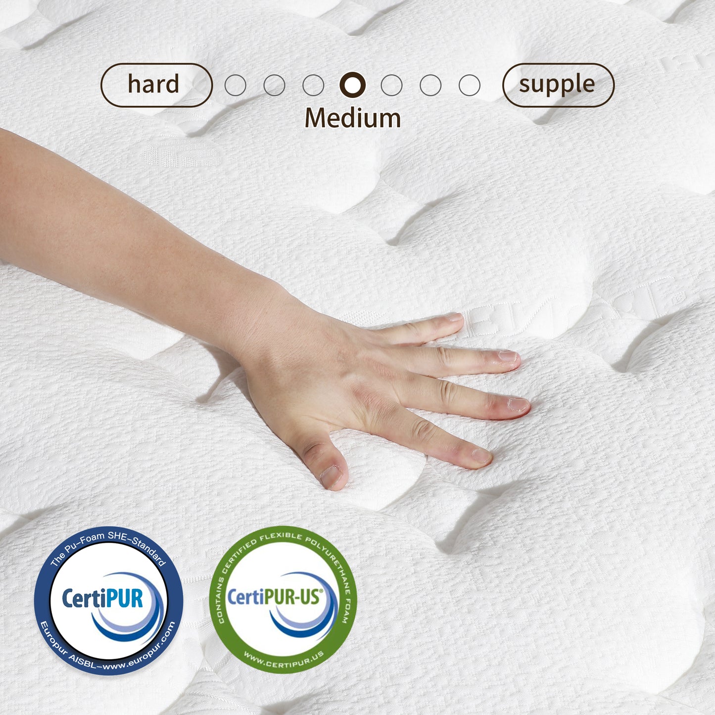 Kviwasha 10/12/14 INCH TWIN FULL QUEEN KING MATTRESS MEDIUM COMFORT TWIN SIZE FOR ADULT HYBRID MATTRESS IN A BOX