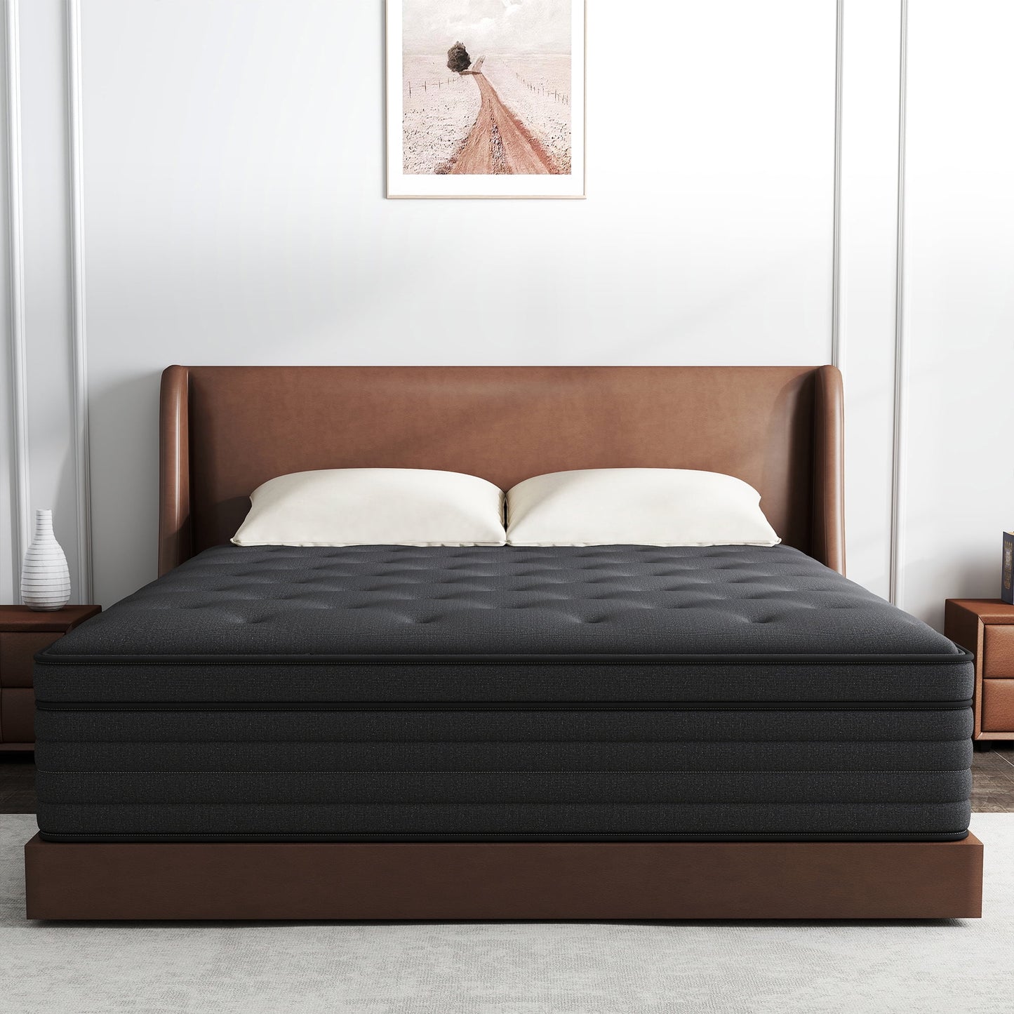 Kviwasha 8/10/12/14 INCH TWIN FULL QUEEN KING MATTRESS MEDIUM COMFORT TWIN SIZE FOR ADULT HYBRID MATTRESS IN A BOX