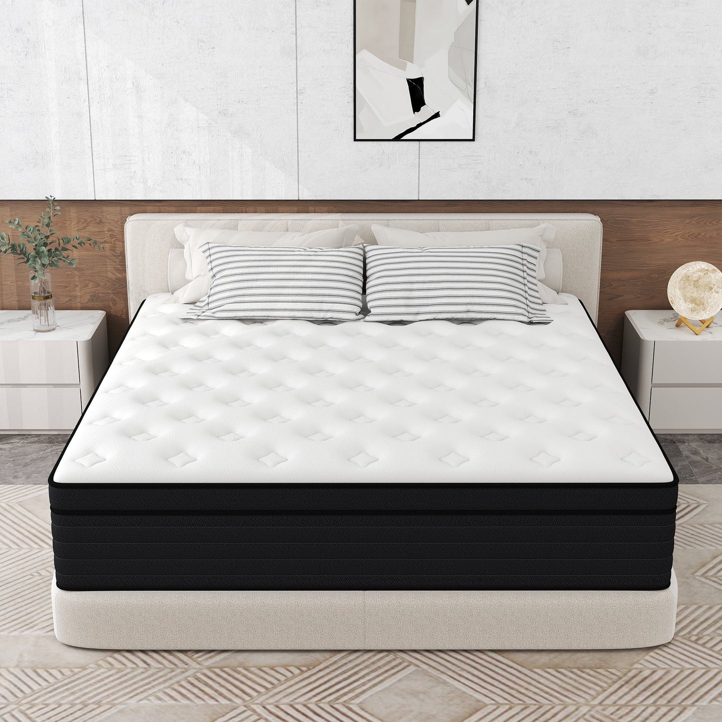 CICIMLU 8/10/12/14 INCH TWIN FULL QUEEN KING MATTRESS ,HYBRID MATTRESSES MEDIUM FIRM IN A BOX