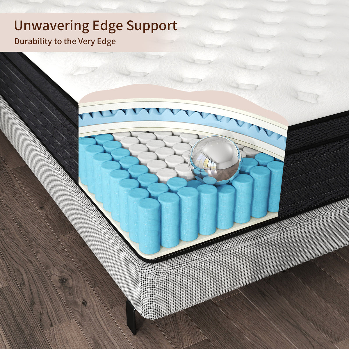 DalisTairy 12/14 INCH TWIN FULL QUEEN KING MATTRESS ,HYBRID MATTRESSES MEDIUM FIRM IN A BOX