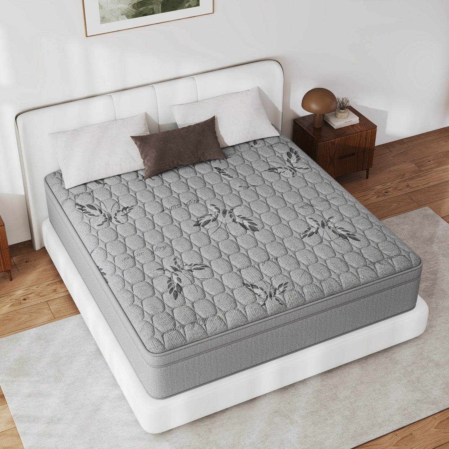 Kviwasha 12/14 INCH TWIN FULL QUEEN KING MATTRESS MEDIUM COMFORT TWIN SIZE FOR ADULT HYBRID MATTRESS IN A BOX