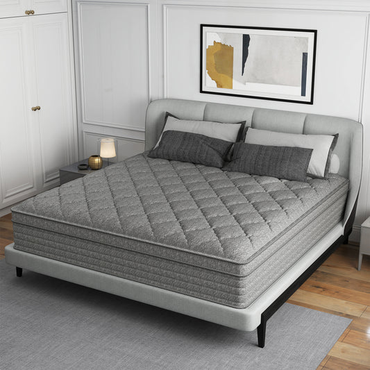 lemontalking 12/14 INCH TWIN FULL QUEEN KING MATTRESS ,HYBRID MATTRESSES MEDIUM FIRM IN A BOX